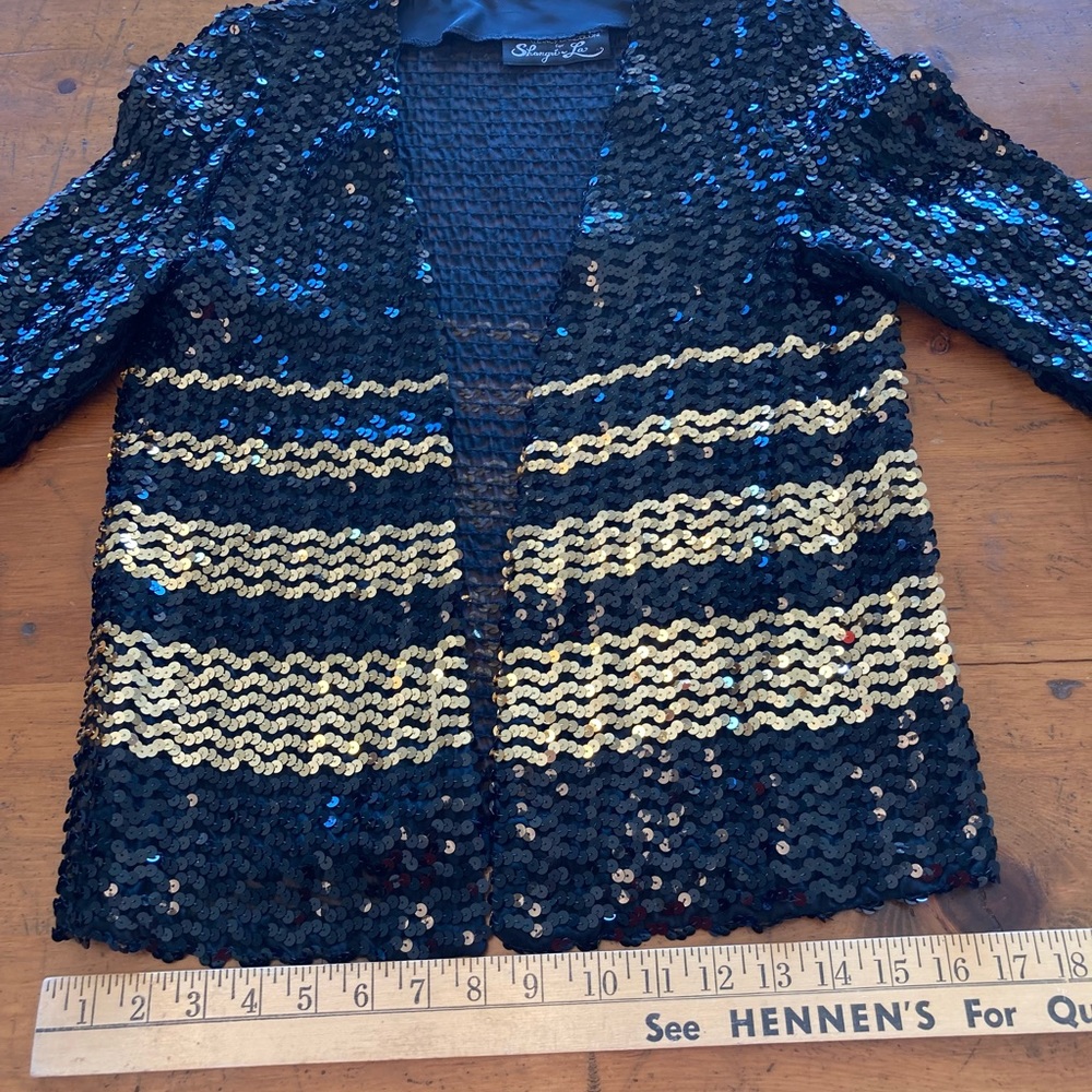 Vintage Sequined Evening Jacket - image 7